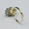 Picture of 14k Emerald Earrings and Ring Size 8 Set 10g  