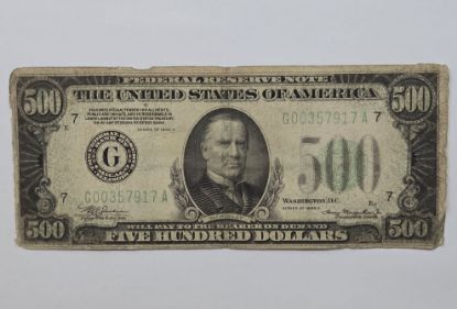 Picture of 1934-A $500 Federal Reserve Note Chicago Fr. 2202  