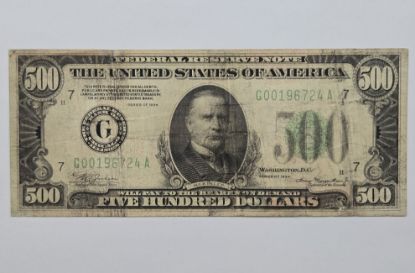 Picture of 1934 $500 Federal Reserve Note Chicago Fr. 2201  