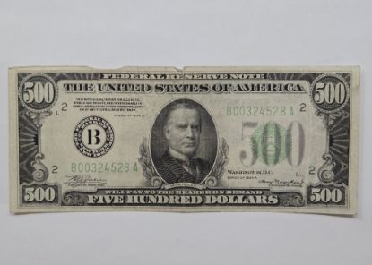 Picture of 1934-A $500 Federal Reserve Note New York Fr. 2202 