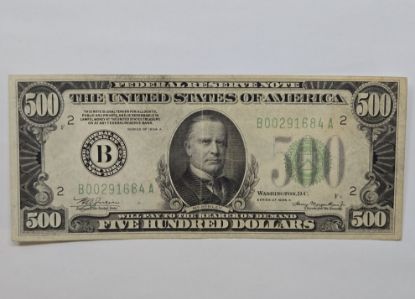 Picture of 1934-A $500 Federal Reserve Note New York Fr. 2202