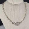 Picture of Tiffany & Co. 15" Sterling Silver Oval Tag Choker Chain/Necklace .925 51.8g 