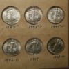 Picture of 20x 1941-1947-D Uncirculated Walking Liberty Half Dollars in Wayte Raymond Boards 