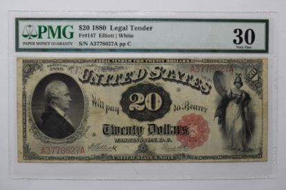 Picture of $20 1880 Legal Tender Fr#147 Elliot/White PMG 30 