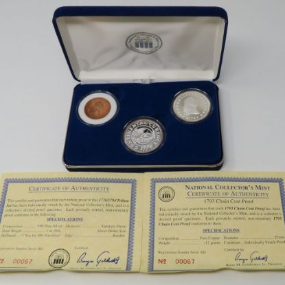 Picture of 1776/1794 National Collectors Mint 2oz Silver Tribute Proof Set 