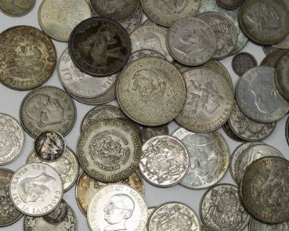 Picture of 32.25oz Assorted World/Foreign Silver Coins 