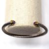 Picture of David Yurman Petite Sterling Silver w/14k + Amethyst Cuff Bracelet 6.25" 14g 