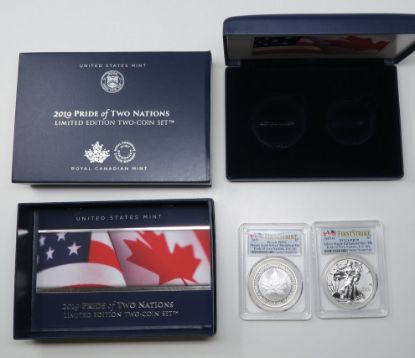 Picture of 2019 Pride of Two Nations Enhanced Rev Proof Set PR70 PCGS Box/COA 