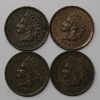 Picture of 1899, 1901-1906 Indian Head Cents IHC 1c w/ 1889 Good Luck Token  