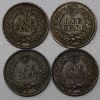 Picture of 1899, 1901-1906 Indian Head Cents IHC 1c w/ 1889 Good Luck Token  