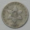 Picture of 2x 1852, 3x 1853, 1859 Better Grade 3 Cent Silver 3CS  