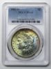 Picture of 1883-O Rainbow Toned Morgan Dollar $1 MS63 PCGS  