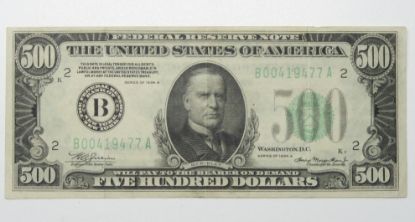 Picture of 1934-A $500 Federal Reserve Note - New York Fr. 2202 