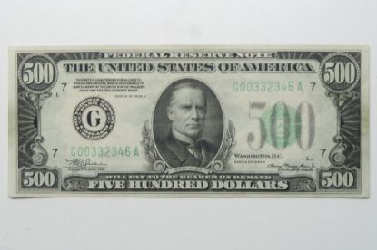 Picture of 1934-A $500 Federal Reserve Note - Chicago Fr. 2202 