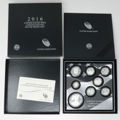 Picture of 2016 US Mint Limited Edition 8-Coin Silver Proof Set w/OGP  