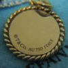 Picture of Tiffany & Co 18k Gold Twisted Round Pendant 3.6g 15mm  