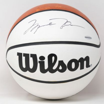 Picture of Michael Jordan Signed 2001 Basketball Camp Used Wilson Ball w/ UDA Holo/COA