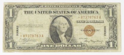 Picture of 1935-A *STAR* $1 WWII Hawaii Emergency Silver Certificate Fr. 2300*  