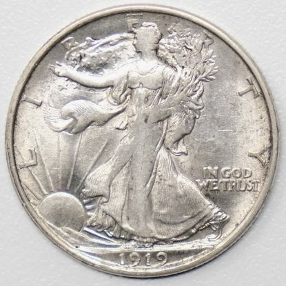 Picture of 1919-D Walking Liberty Half Dollar 50c Key Date UNC 