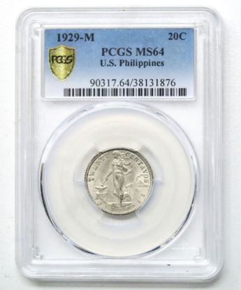 Picture of 1929-M Philippines 20c MS64 PCGS 