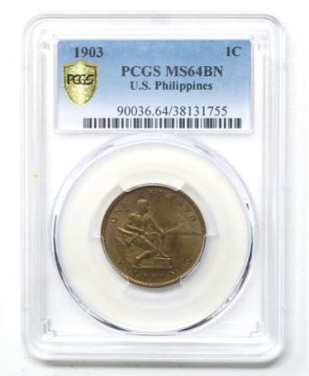 Picture of 1903 Philippines 1c MS64BN PCGS  