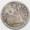 Picture of 3x 1876-CC, 1877-CC, 1878-CC Seated Liberty Quarters 25c Carson City  