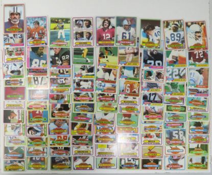 Picture of 100x 1980 Topps Football Starter Lot VG-EX+ 