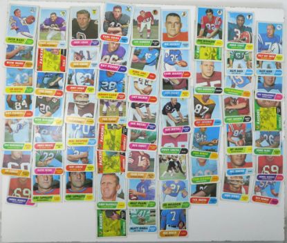 Picture of 66x 1968 Topps Football Starter Lot Assorted Conditions 