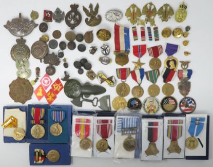 Picture of Huge Assortment of US/Foreign Militaria