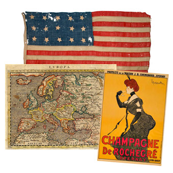 Antique Flags, Old Maps & Vintage Poster Buyers in Palatine