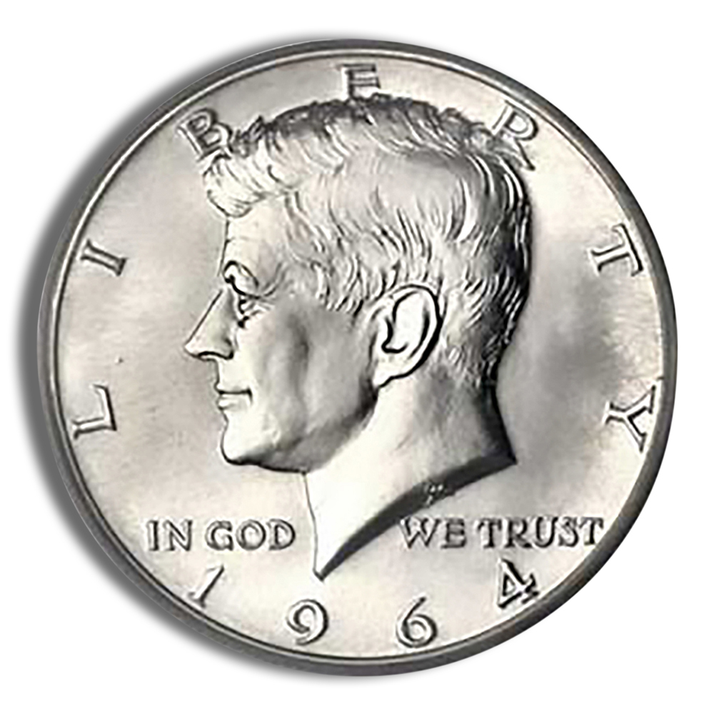$1 FV 90% Silver 1964 Kennedy Half Dollars - BU - PGS Gold And Coin