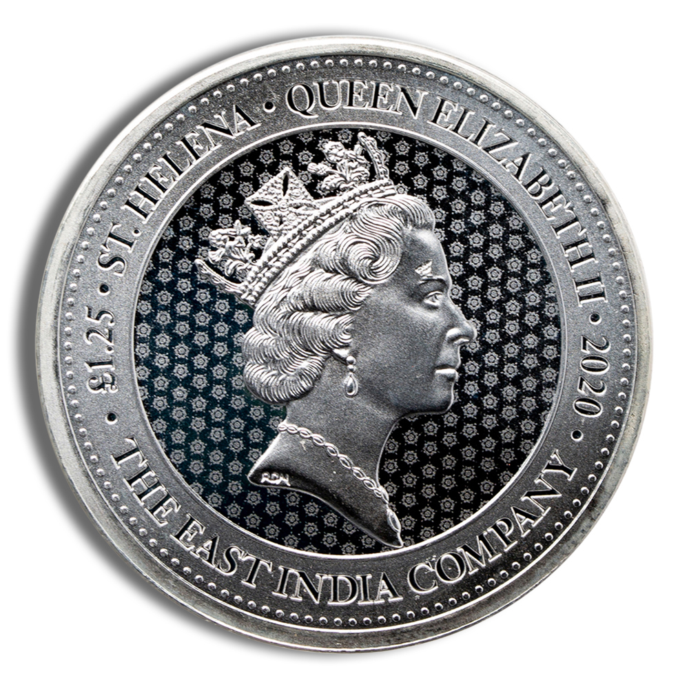 1.25 oz St. Helena Rose Crown Silver Coin (Year Varies) - PGS Gold