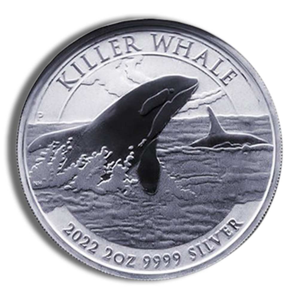 2022 2 oz Australia Killer Whale Silver Coin - PGS Gold And Coin