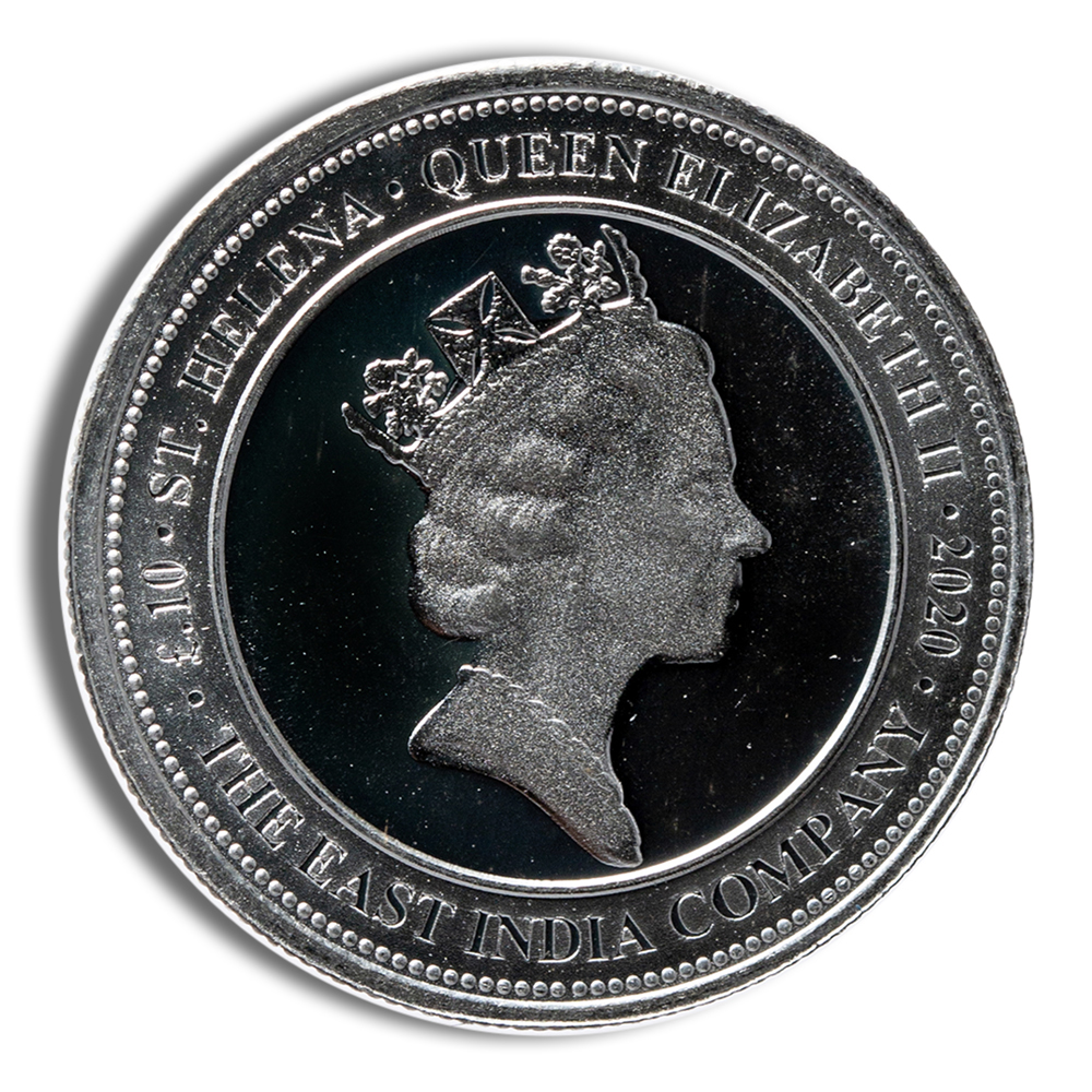 1/10 oz St. Helena Spade Guinea Shield Silver Coin (Year Varies