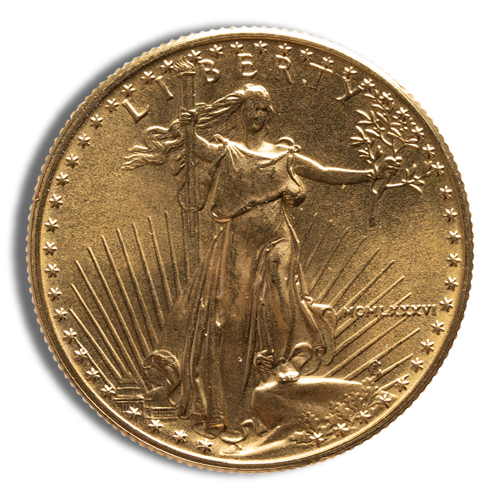 1986 1/2 oz Gold Eagle - BU (MCMLXXXVI) - PGS Gold And Coin