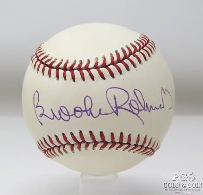 Brooks Robinson signed Rawlings OAL Baseball Baltimore Orioles HOF