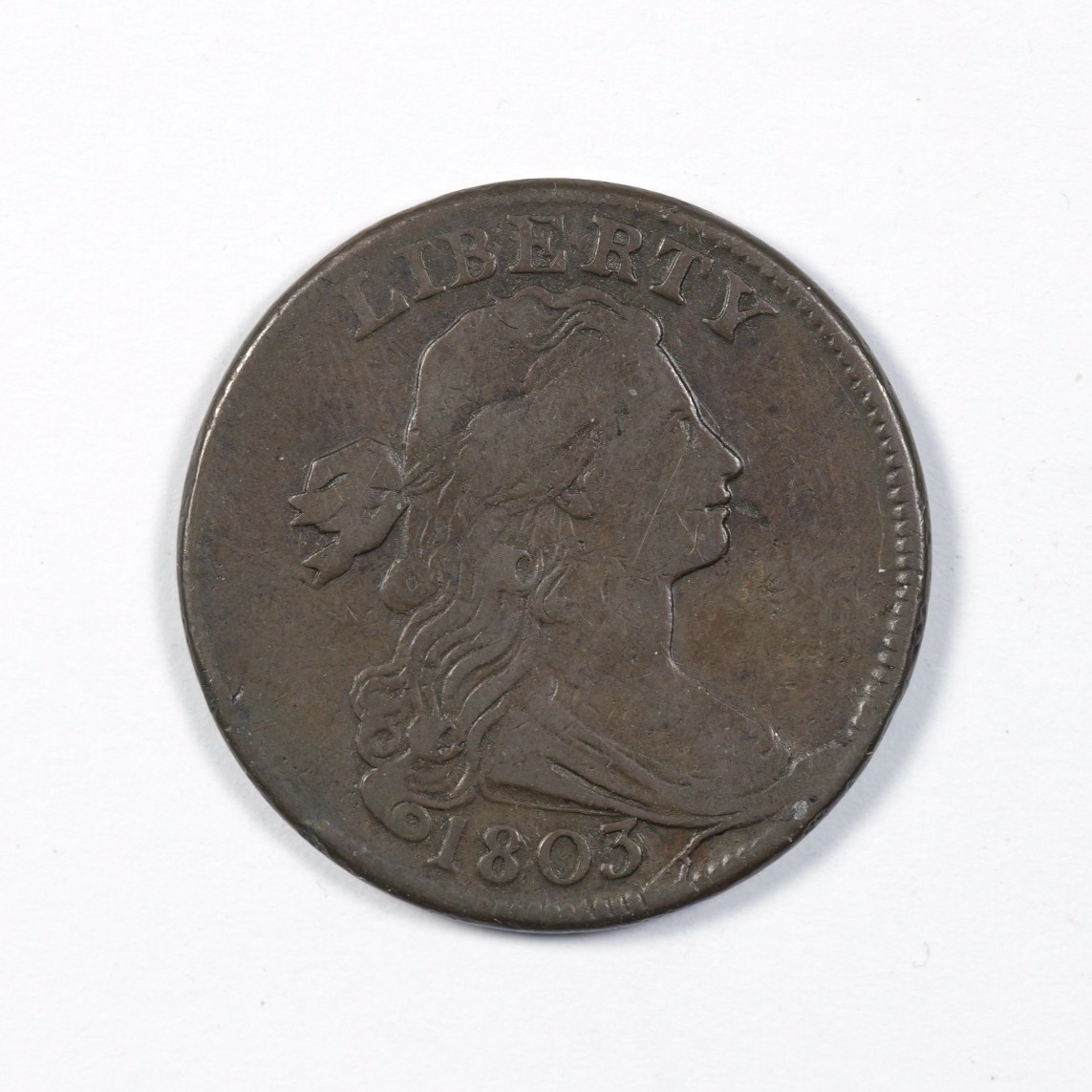 1803 Draped Bust Large Cent L1C N-254 R-1 Late Stage 31050 - PGS
