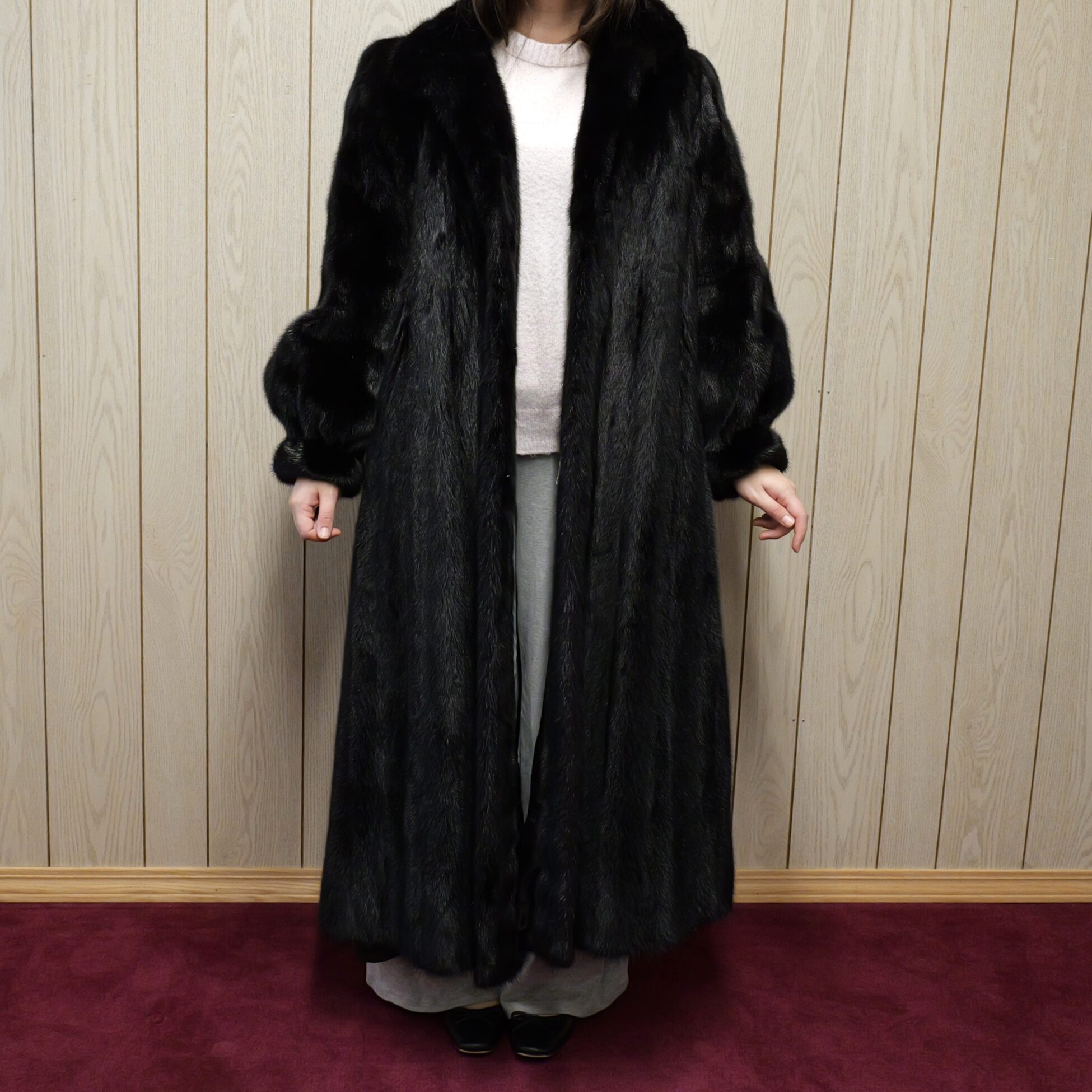 Vintage Fur Coat - Long Dark Brown Alper Richman Furs - PGS Gold