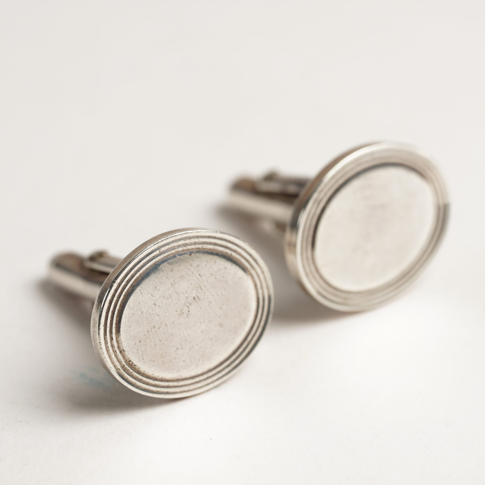 Tiffany & Co. 925 Sterling Silver Oval Cufflinks 12.26g - PGS Gold