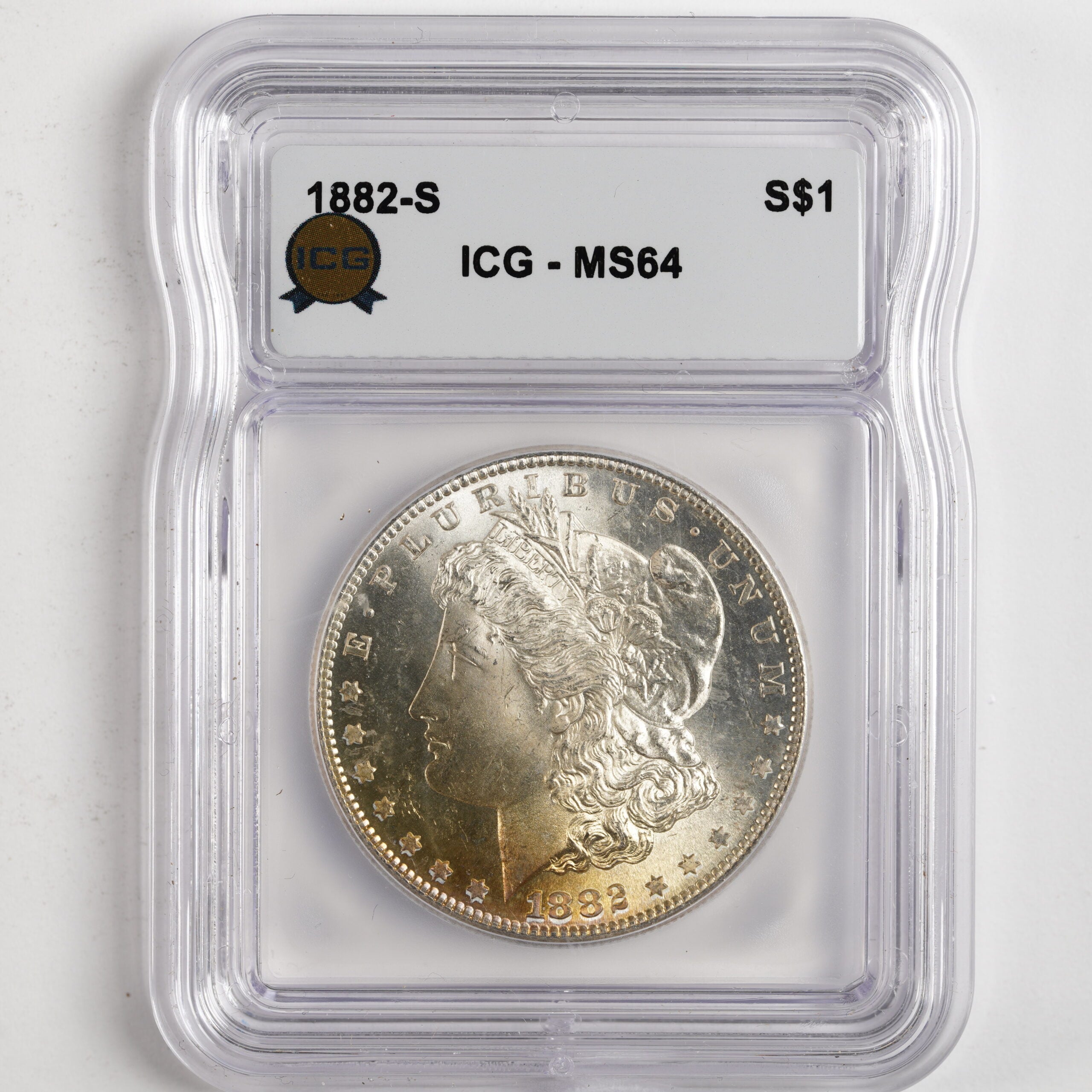 1882-S $1 MS64 ICG Morgan Dollar - 32436 - PGS Gold And Coin